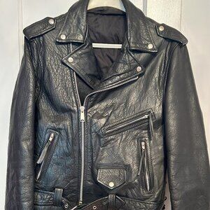 Vintage 1990's Biker Leather Jacket